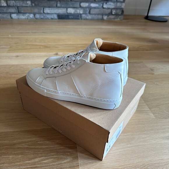 Greats Royale Mid-Top White Sneakers (Men's Size 9.5) - Picture 1 of 8